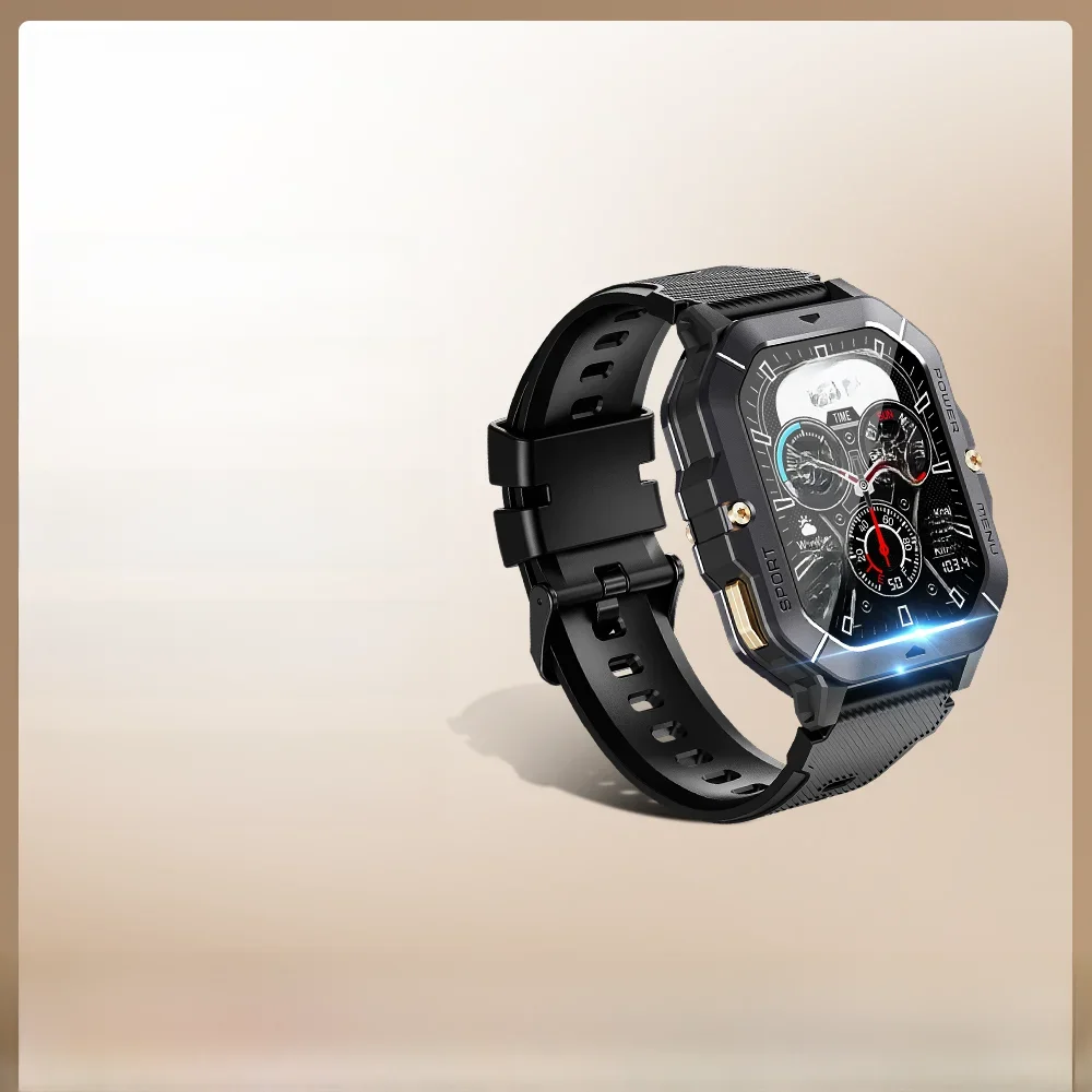 CUBOT C28 wodoodporny inteligentny zegarek mężczyźni 2.02 Cal opaska monitorująca aktywność fizyczną sportowy smartwatch na nadgarstek dla androida IOS połączenie Bluetooth — zdjęcie produktu 7