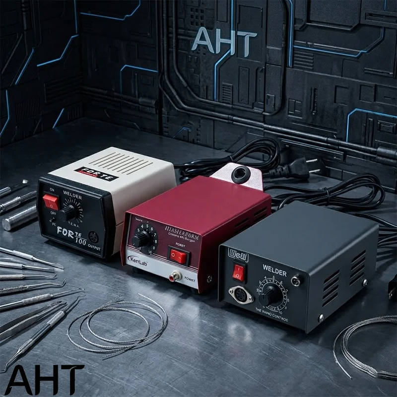 AHT Professional Jewelry Wax Welder Machine Kit Electronic Digital Temperature Control Soldering Pen Carving Tools For Casting
