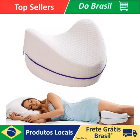 Travesseiro Ortopédico para Dormir de Lado – Suporte de Joelhos e Coluna Leg Pillow