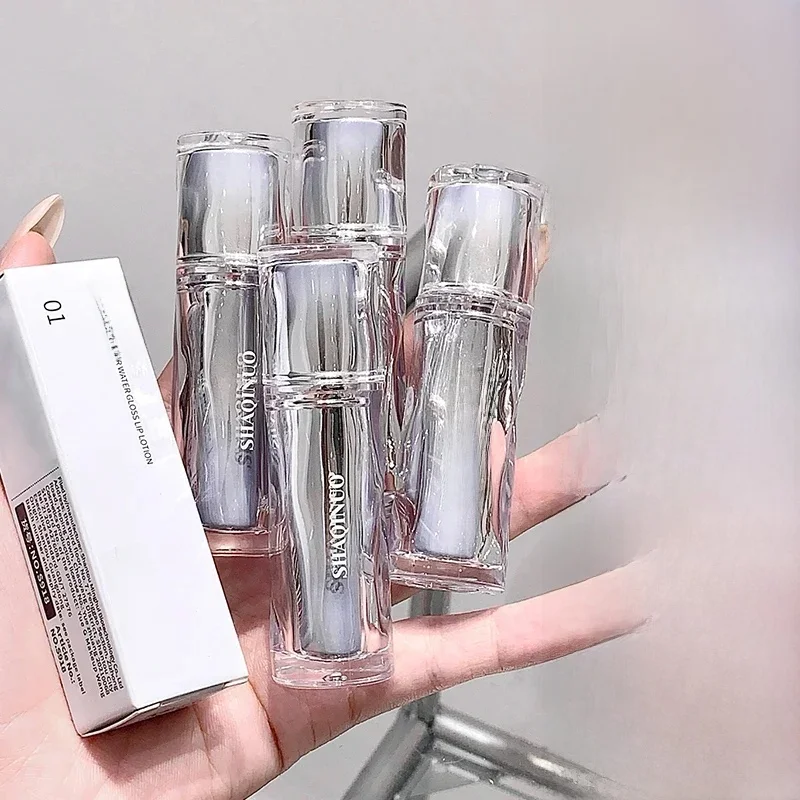 Brillant à lèvres hydratant effet miroir, 4 couleurs, vernis à lèvres, Texture rafraîchissante Non grasse, liquide brillant longue durée