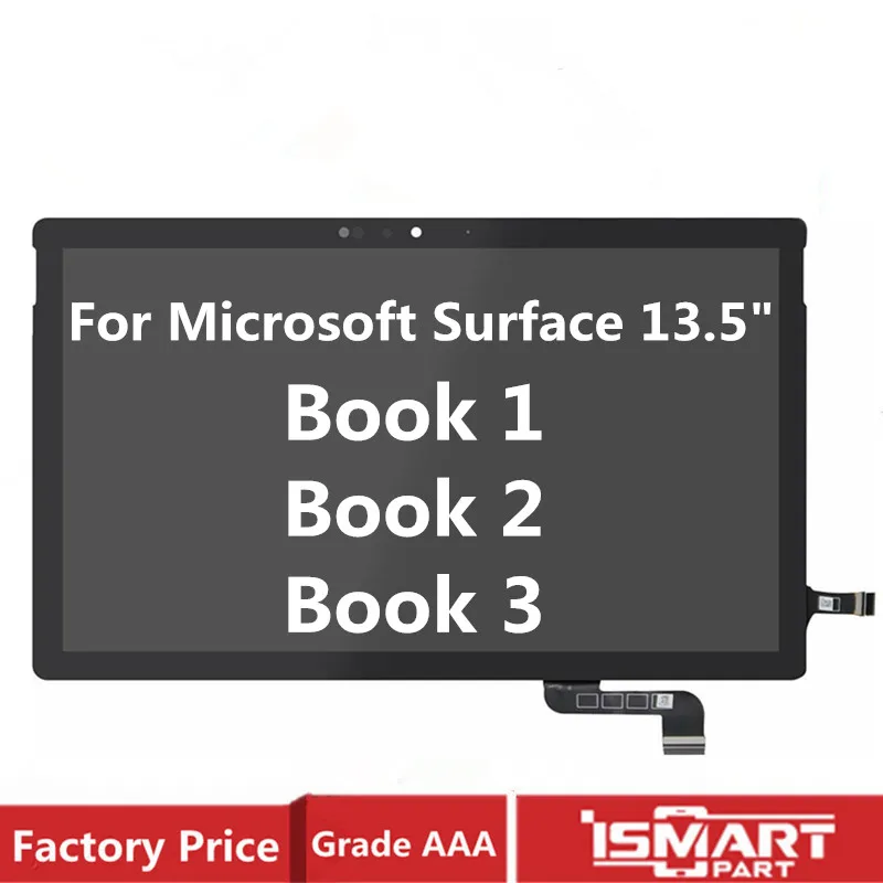 

13.5" LCD For Microsoft Surface Book 1 2 3 1703 1704 1705 1706 LCD Display Touch Screen Digitizer Glass Assembly Repair Parts