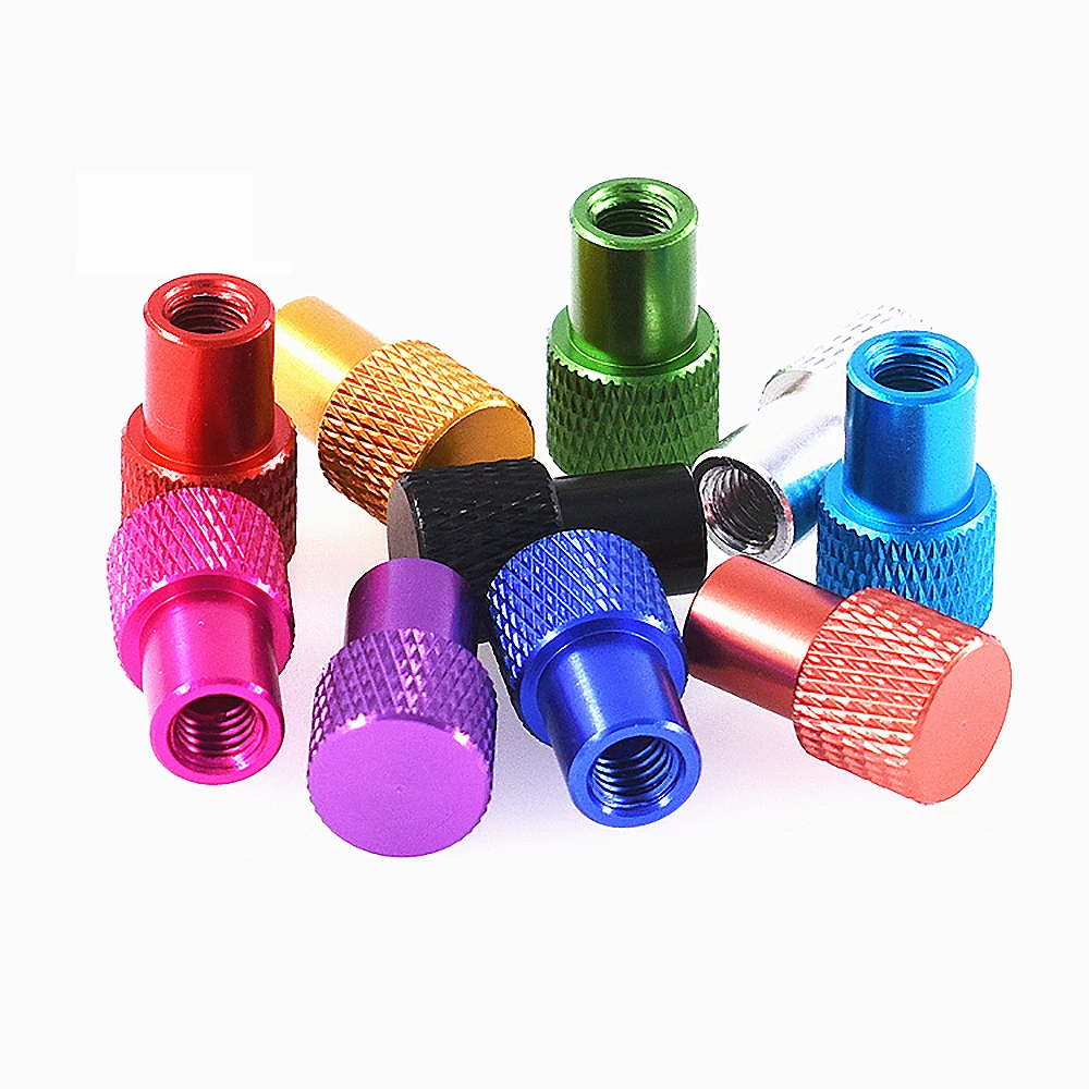 Colourful Blind Hole Nut M3 M4 M5 M6 Aluminium Alloy Knurled Thumb Nuts Hand Grip Knob Step Nuts