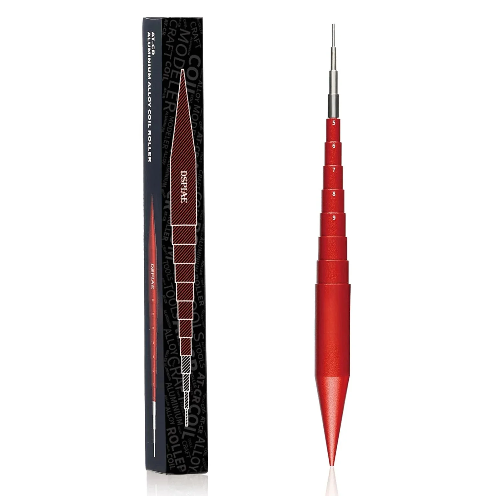 Dspiae AT-CR Stepped Wire Roller Wysokiej jakości wielosegmentowy kołowrotek z narzędziem do modelowania w skali Sprężynowy hak do drutu Craft — zdjęcie 2