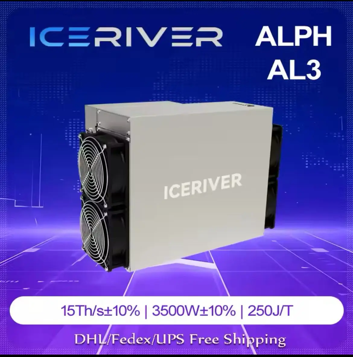 ST JANUARY SALES BUY 2 GET 1 FREE IceRiver ALPH AL3 15THS 3500W Alephium Miner ALPH Mining