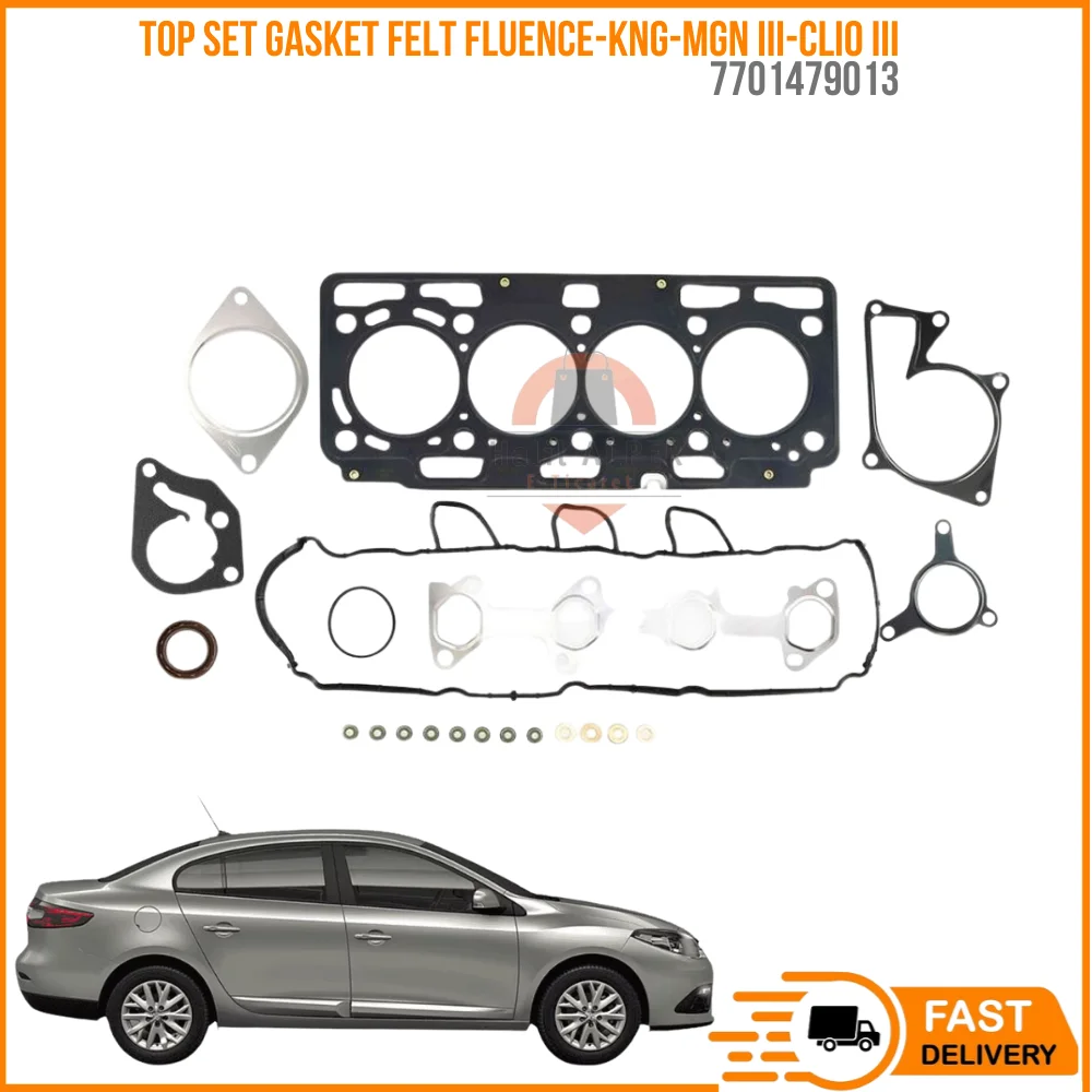 FOR TOP SET GASKET FELT FLUENCE-KNG-MGN III-CLIO III 1.5 DCI K9K 110 PS EURO 5 SKC INCLUDED OEM 7701479013 super quality high