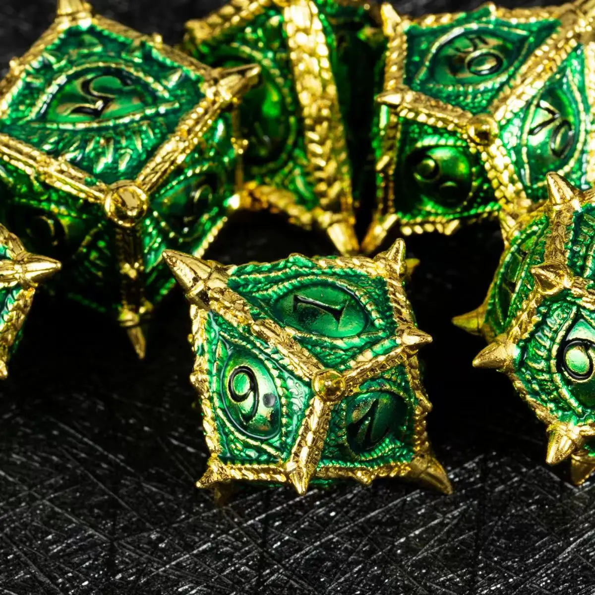 

Набор многогранных кубиков Sharp Edge Cubes Dragon Metal Dice DND Game Dice Ролевые кубики для Dungeons & Dragon DND RPG TRPG Games D&D Dice