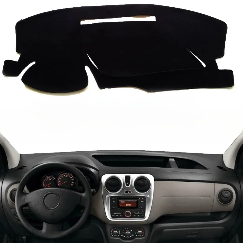 Pokrowiec na deskę rozdzielczą do Dacia Dokker Dashmat Pad Carpet Dash Board Cover Dash Mat Sun Shade Left hand drive Auto Car Protector — zdjęcie 2