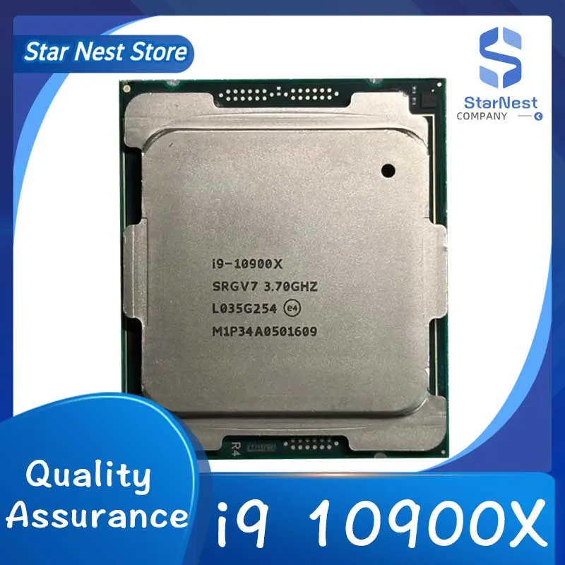 

Core i9 10900X CPU 14nm 10 Cores 20 Threads 3.7GHz 19.25MB 165W LGA2066 For Desktop X299 motherboard i9-10900X processor TB