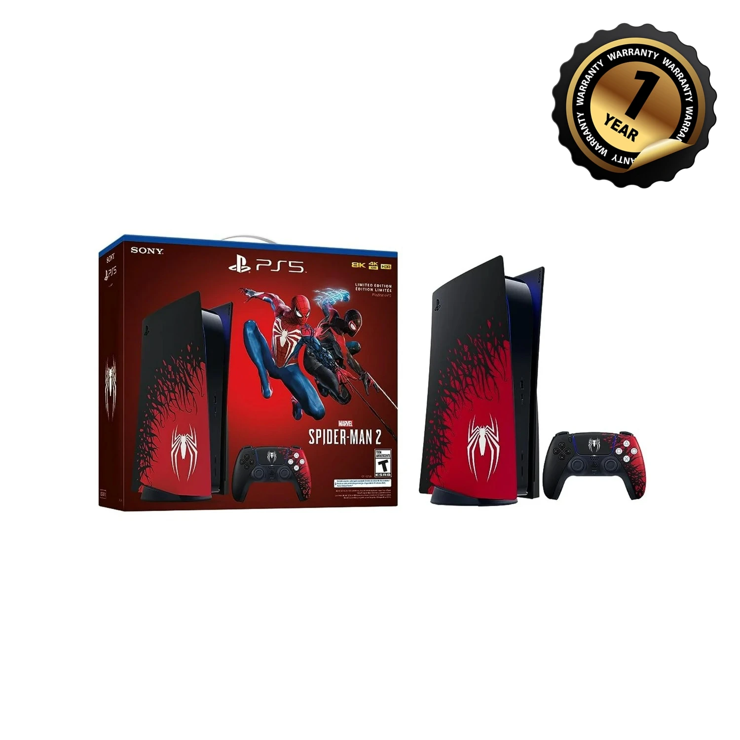 

PlayStation 5 Console with Marvel’s Spider-Man 2 Limited Edition Bundle