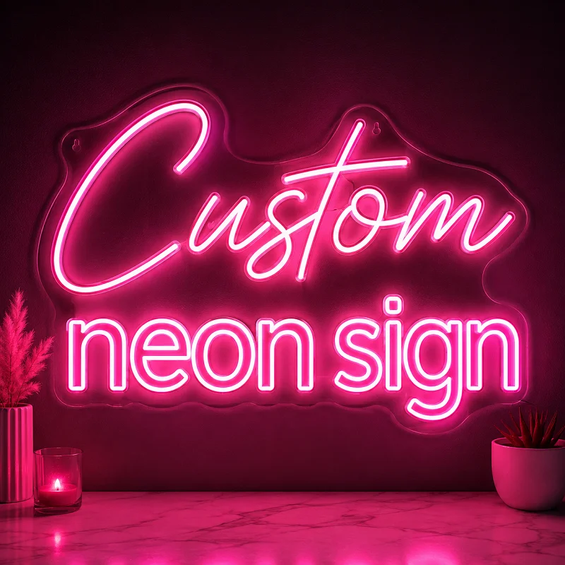 Custom Neon Sign Personalized LED Neon Light Custom Name Sign Wall Decor for Bedroom Bar Wedding Party Business