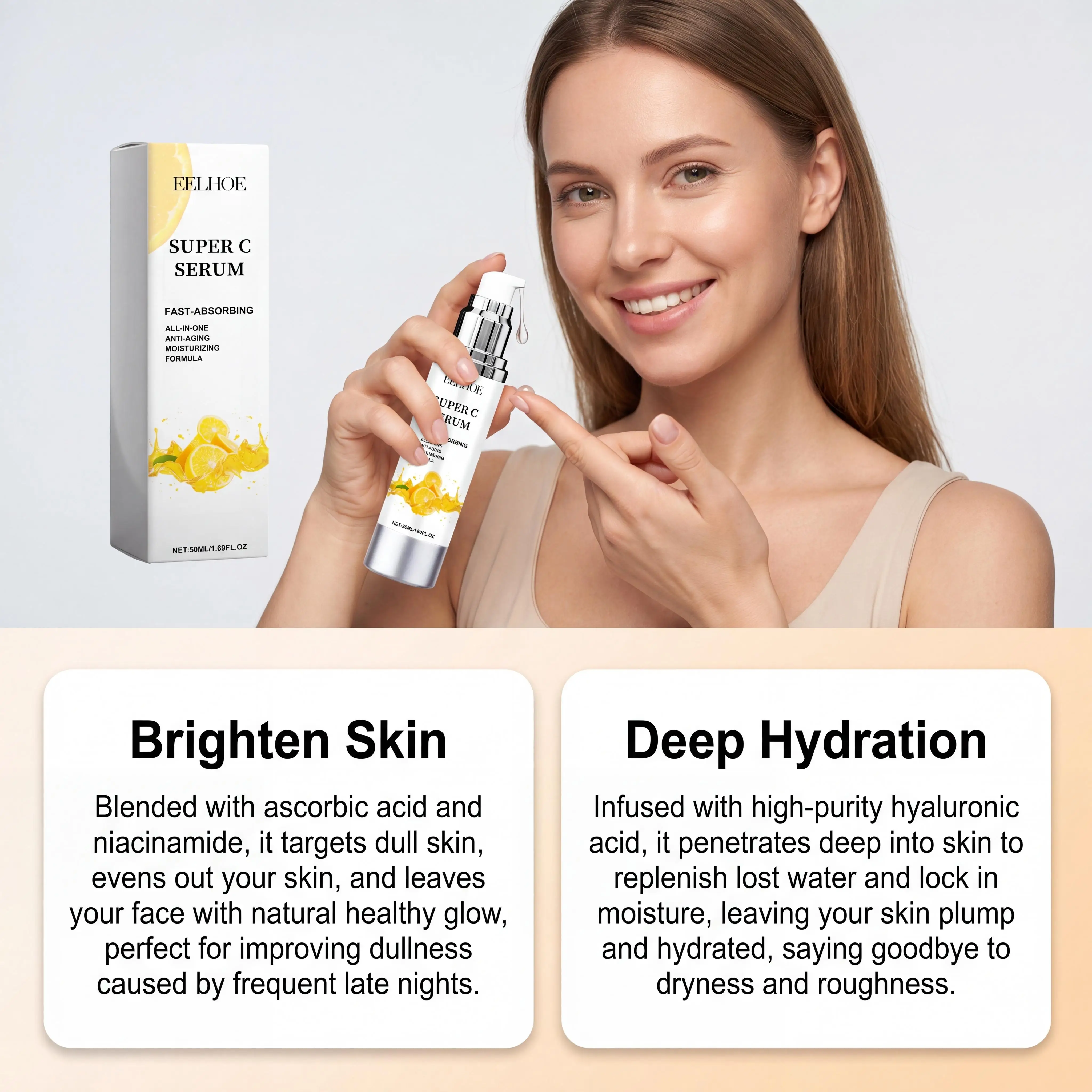 Eelhoe Vitamin C Facial Essenc - Vitamin C Serum Face recension och pris