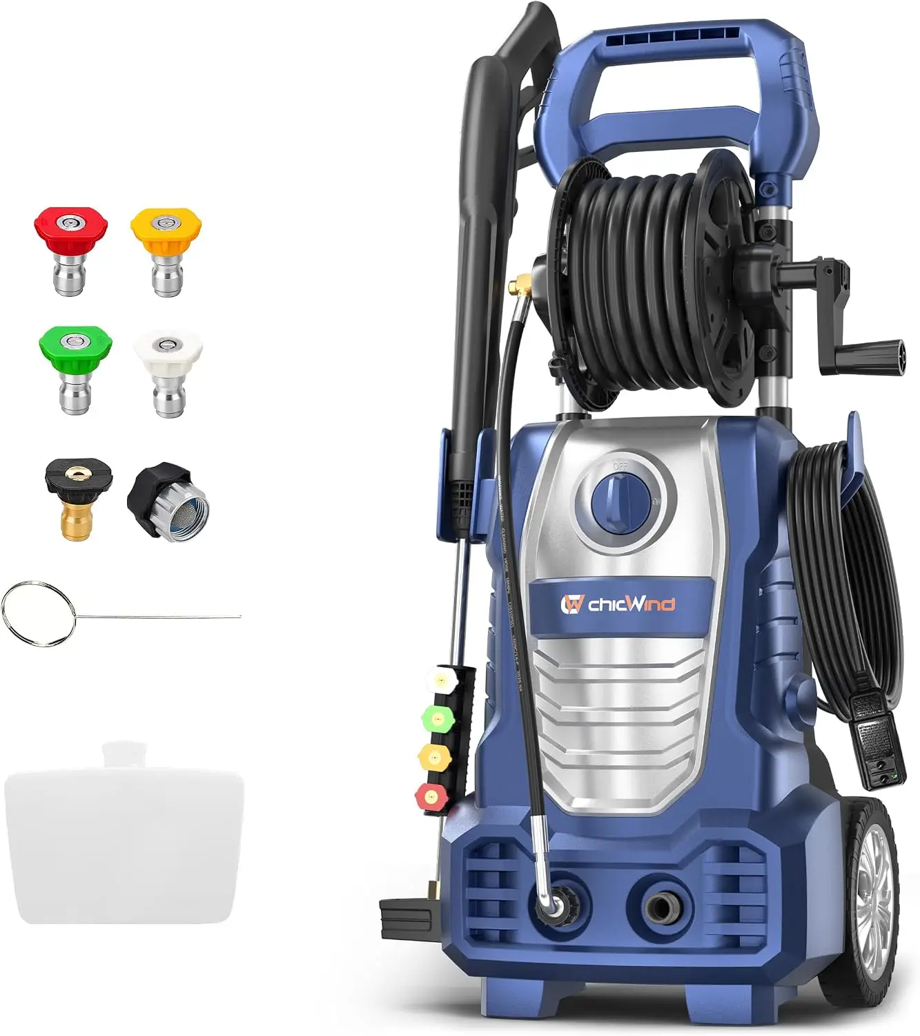 2070 2070 PSI Electric Pressure Washer, 1.67 GPM Power Washer with Hose Reel, Built-in Foam Cannon, IPX5 Waterproof, Self-Priming, 26ft Hose, 5 Nozzles, Powerwasher for Cars Driveways Home Outdoor - Aliexpress Deal