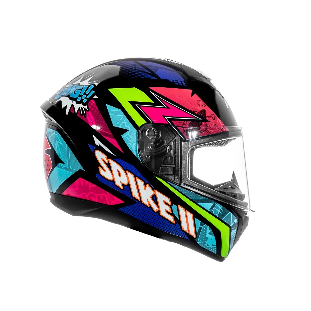 Capacete Peels Spike II HQS Preto Color - Brilhante