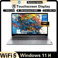 Lenovo-ordenador portátil Ideapad 1i de 15,6 pulgadas, Laptop con pantalla táctil FHD de 15,6 pulgadas, Intel Core i3-1215U, 16GB de RAM, SSD de 512GB, gráficos Intel