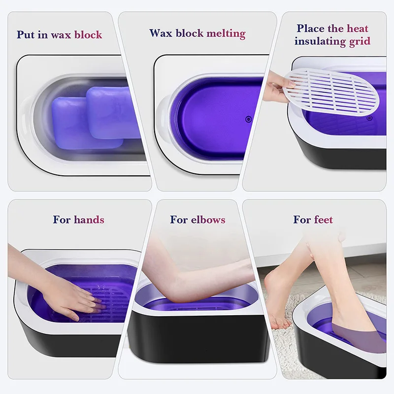 1BL Paraffin Wax Machine Refills Paraffin Wax Block Nourishing Hand Feet for Home Beauty Salon Foot Bath Moisturizing 450g