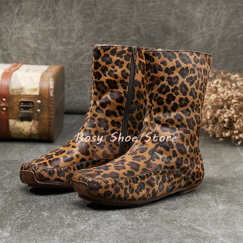 

Luxury Silver Metal Pointed Toe Short Boots Novel Design Women's Autumn Chunky Heel Side Zip Black Patent Leather Ankle Boots