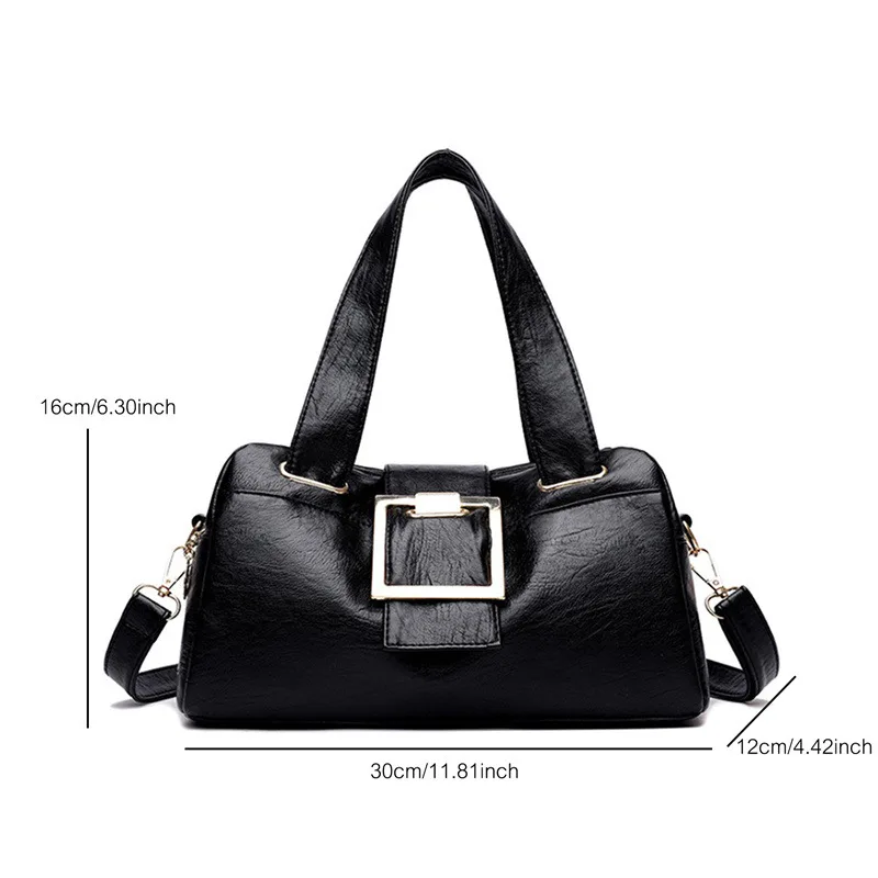 Women Handbags Vintage Soft Leather Female Crossbody Shoulder Bags Purses Designer Brand Ladies Tote Bag Korean Messenger Bags