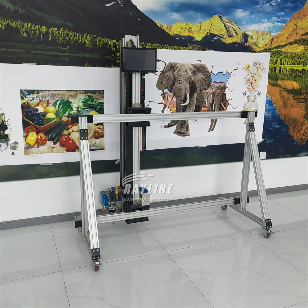 Hochwertige vertikale UV-Wandmalmaschine AI 4K-Wanddrucker direkt an Wand-/Bodenmalerei