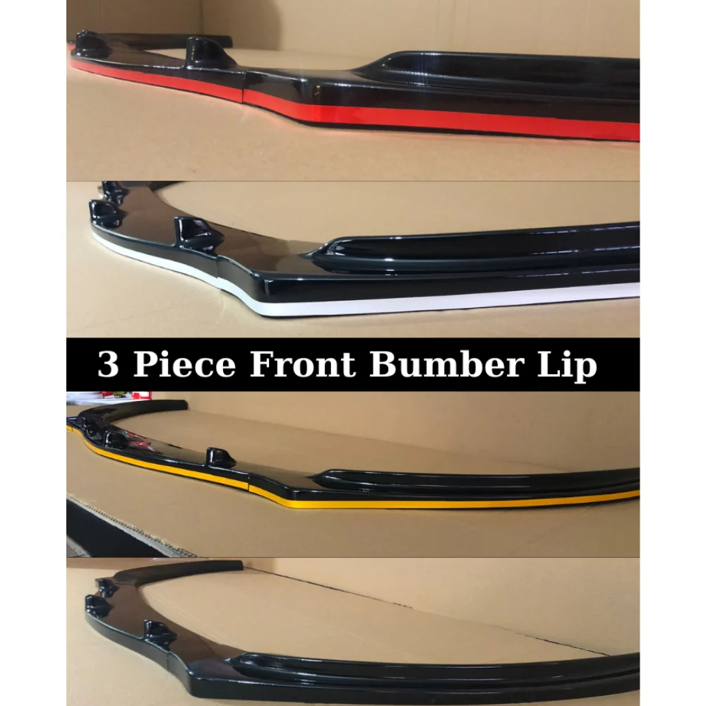 3 Pcs Front Bumper Lip For Alfa Romeo Giulietta Body Kit Six Color Options Car Accessories Spoiler Splitter Diffuser Flap Bumper