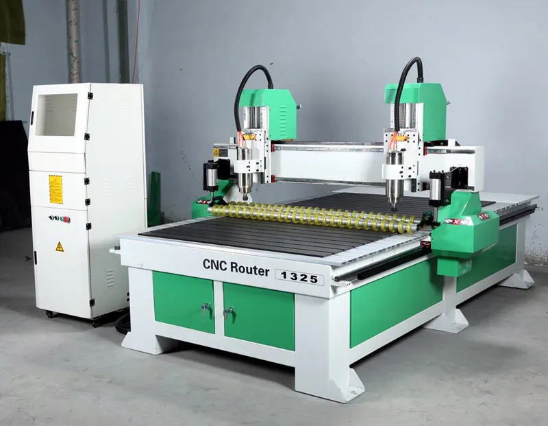 Carving Machine Wood and Metal 1325 3.2KW Double Head Engraving Machine For Metal Customizable 220/380v Suitble For Industry