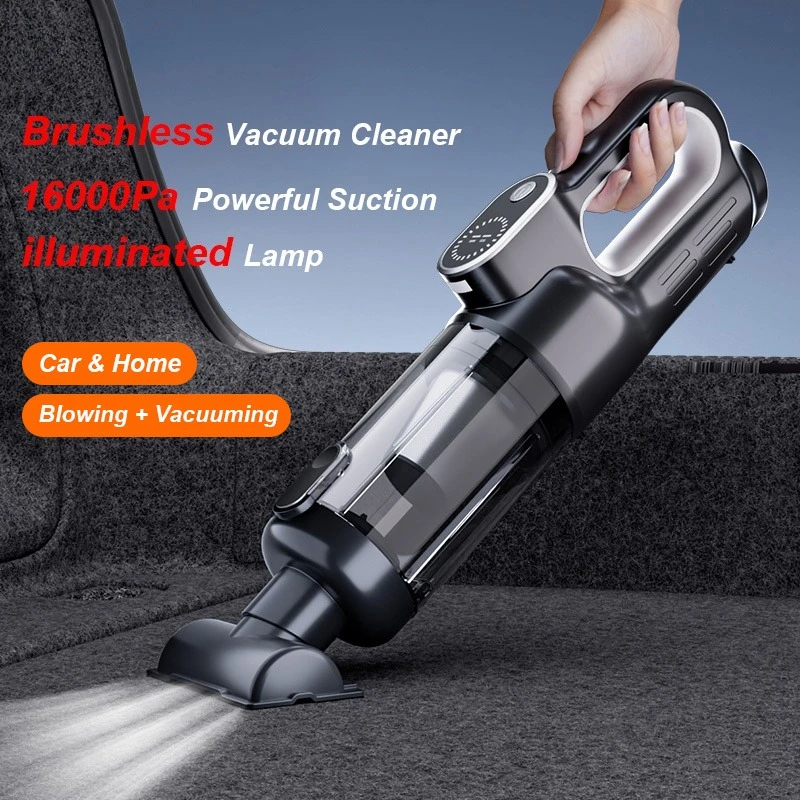 Aspiradora Multifuncional Inalámbrica Portátil de Doble Propósito, Soplador de Polvo de Alta Potencia con Luces LED, 2 en 1, Soplado y Succión, para U