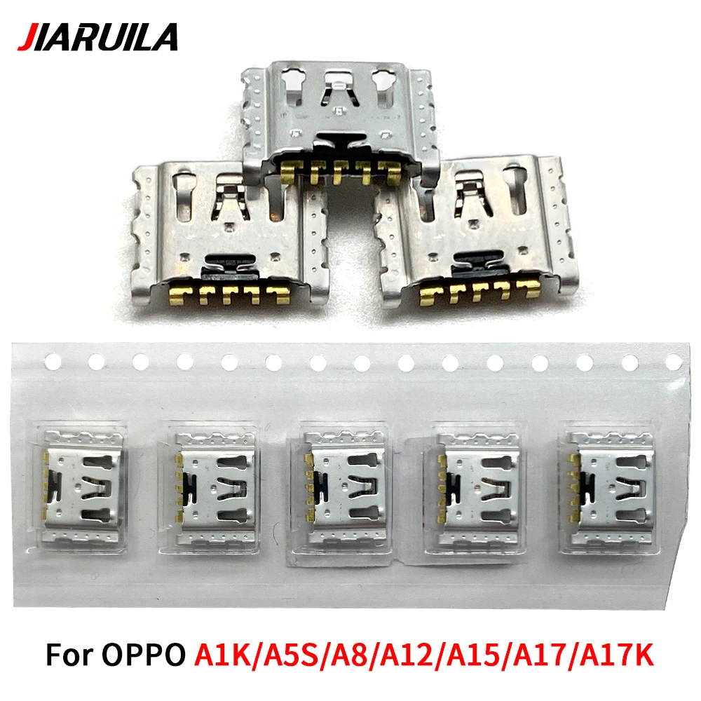 10-50PCS Micro USB Jack Charging Socket Charger Port Plug Dock Connector For Oppo A15 A12 A5s A1k A17 A17k A8 A31 2020