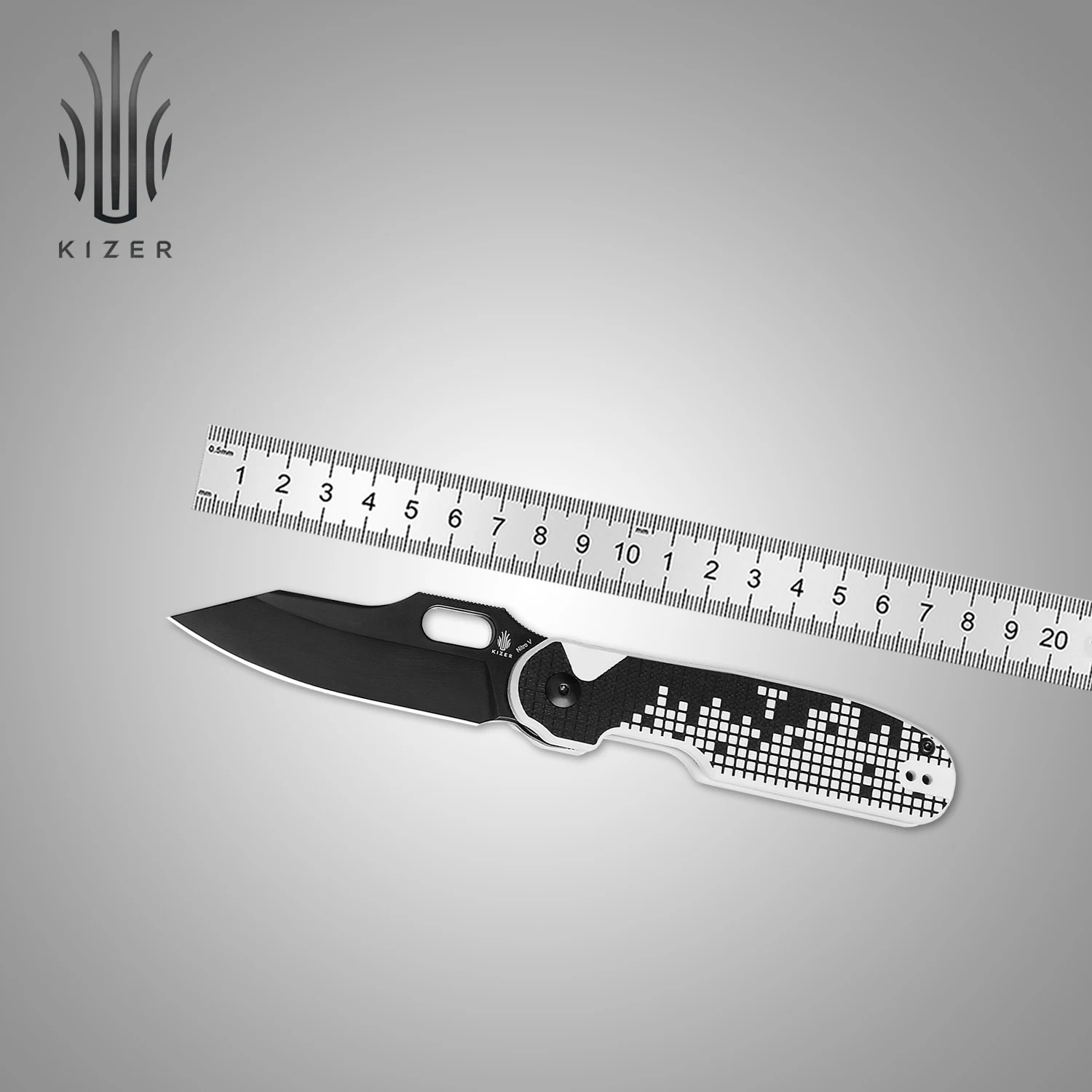 

Kizer Hunting Survival Knife Cormorant V4562A1 G10 Handle With Nitro-V Blade Outdoor Camping EDC Tools Folding Knives