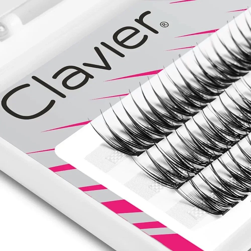 Clavier Natural Cluster Eyelash BeVshape Fishtail Shape B Curling Lash 10D Silk Soft Eyelashes Profesjonalne narzędzia do makijażu — zdjęcie 2