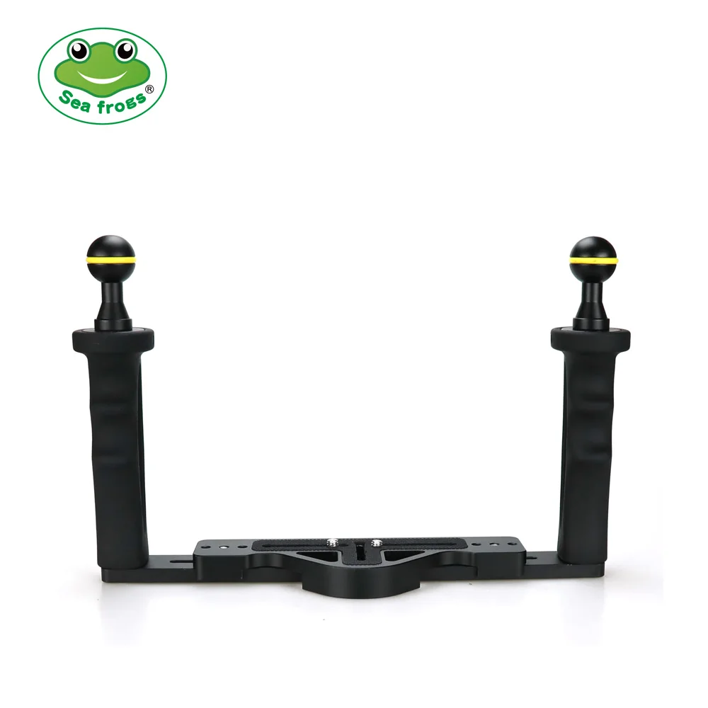 Seafrogs TS-7 Tray Set Dual Handle Aluminum Alloy Universal for Waterproof Phone Cases Camera Cases Gopro Action Camera
