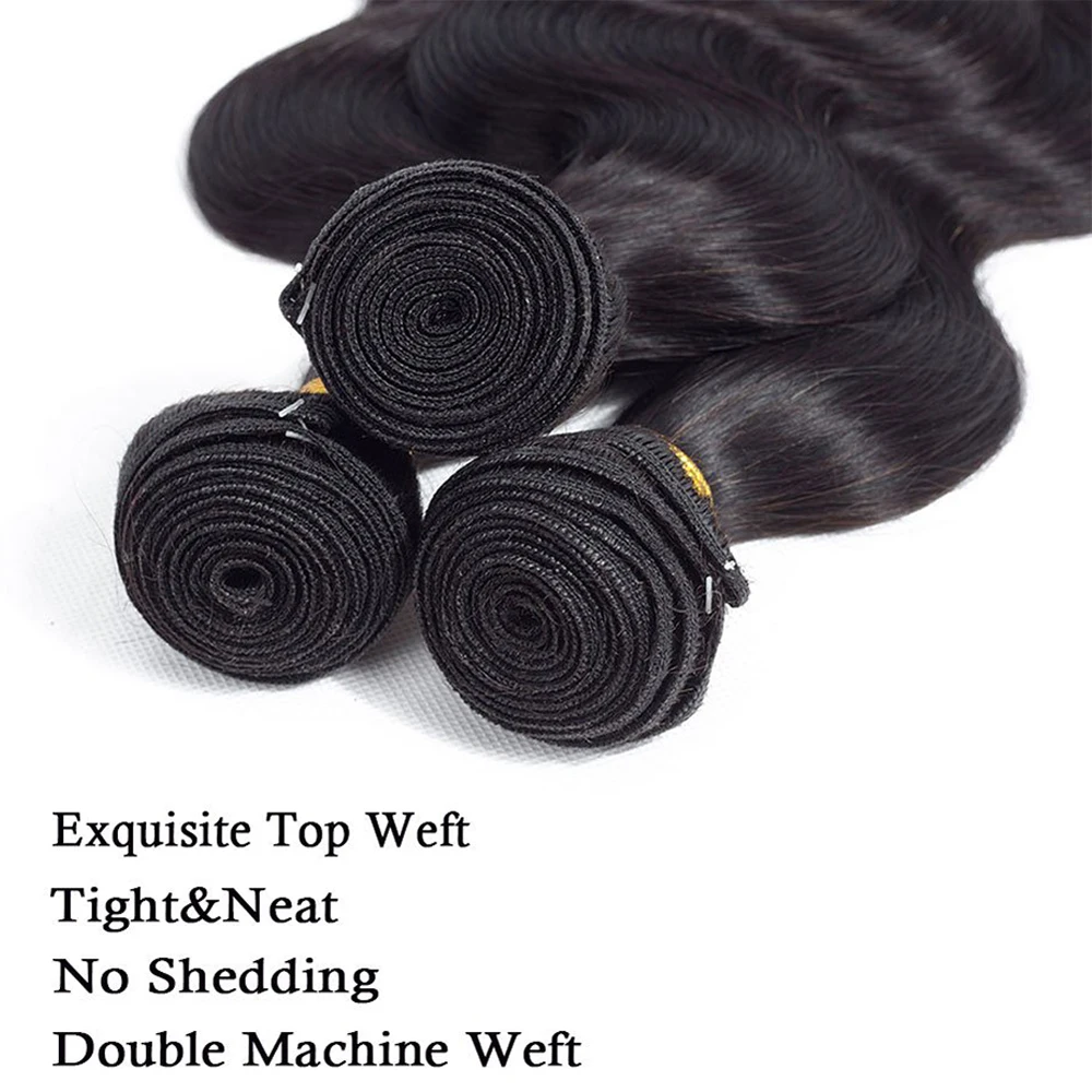 12A Human Hair Bundles Brazilian Body Wave Hair Bundles 100% Unprocessed Virgin Weave 3 Bundles Human Hair Body Wave