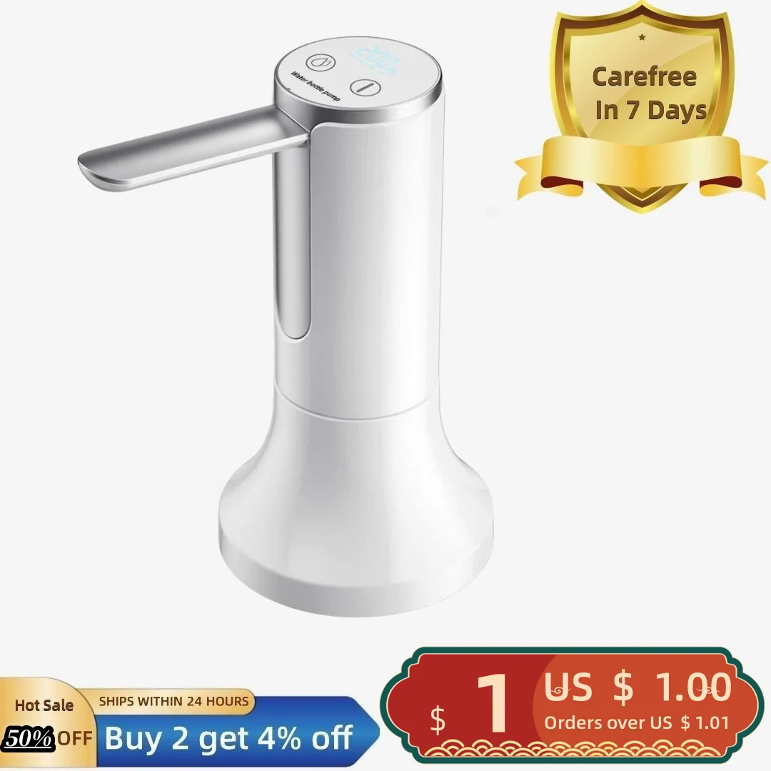 

Electric Water Pump Water Dispenser Pump Real-time Water Volume Display Automatic Close Large Capacity Battery Food Grade No Odo