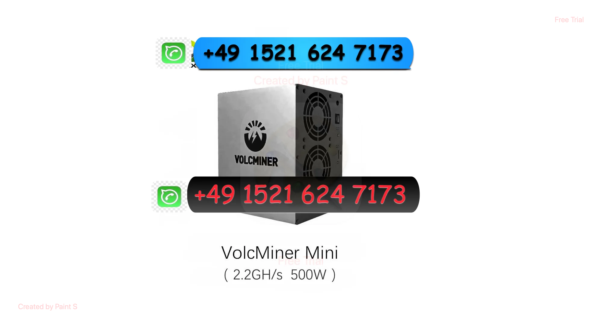 ح! إصدار جديد 2025 اشترِ 10 واحصل على 7 مجانًا New VolcMiner Mini 2.2 Gh/s 500W Litecoin Dogecoin Bells Miner