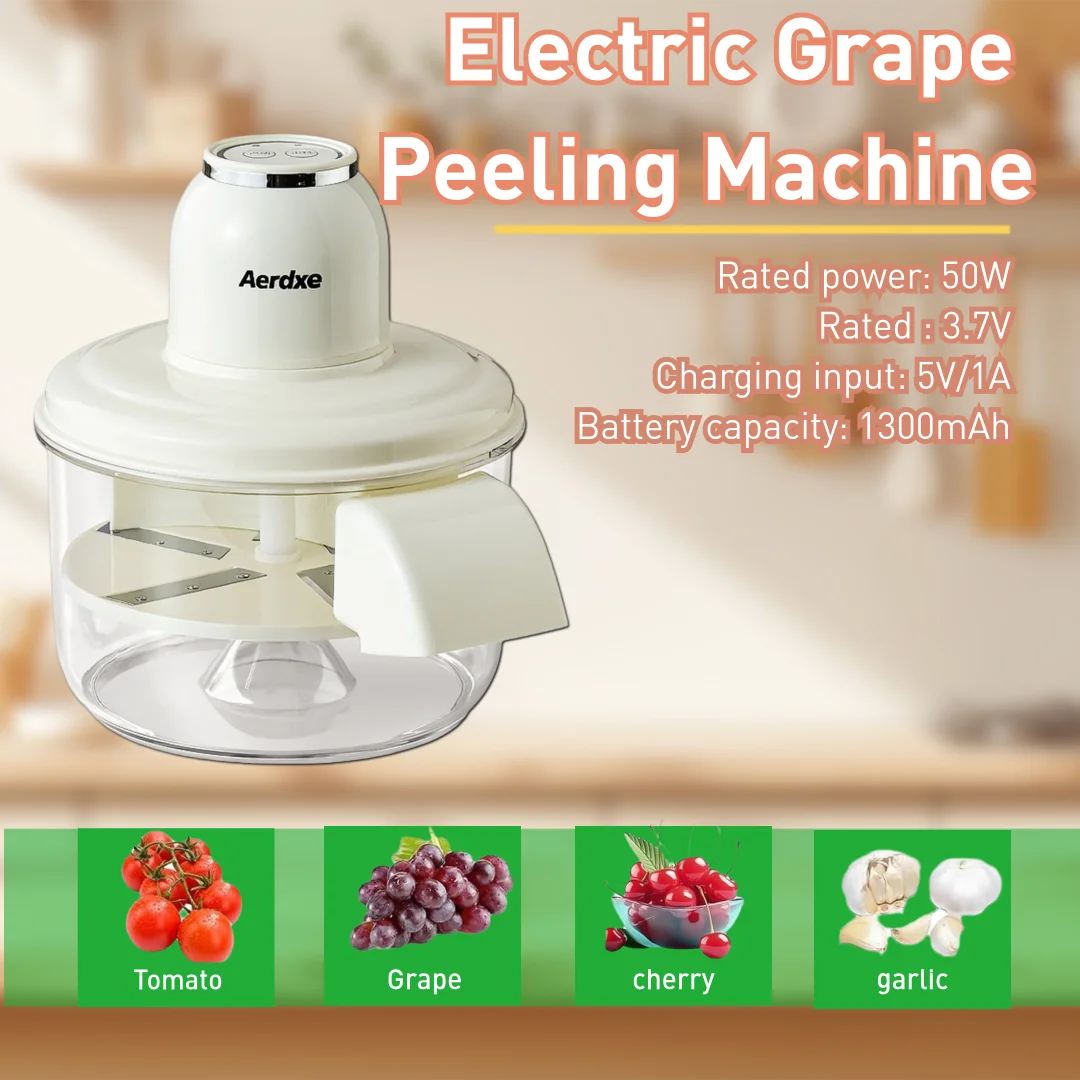 

New Automatic Fast Small Fruit Peeler Portable Wireless for Home Fruit Cake Maker Kitchen Tools House Accessories Items Gadgets
