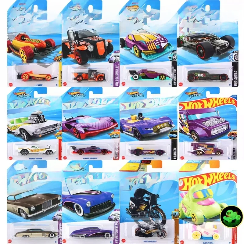 Original Hot Wheels voiture Let's Race 1/64 moulé sous pression garçon jouet Carro Wiener Gotta Go Concept envoyé par la poste violet Passion canard rouleau beignet cadeau