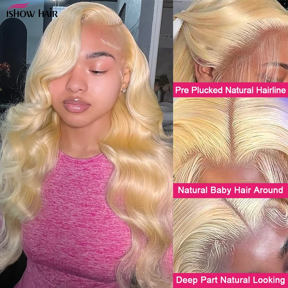 Clearance Pruik 613 Blonde Lace Front Pruik Schip Van Ons 100% Menselijk Haar 13X4 Body Wave Human Hair Pruiken Braziliaanse Lace Frontale Pruik