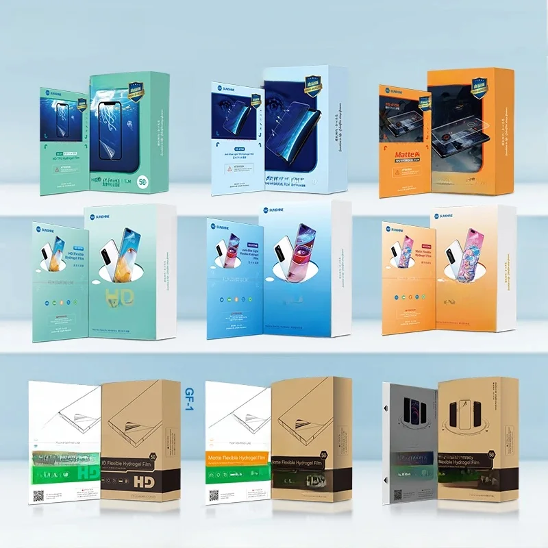 RELIFE GF-1 GF-2 GF-3 SS-057H Seria SS-075 Folia hydrożelowa Ochrona ekranu telefonu komórkowego z czasami cięcia — zdjęcie 2
