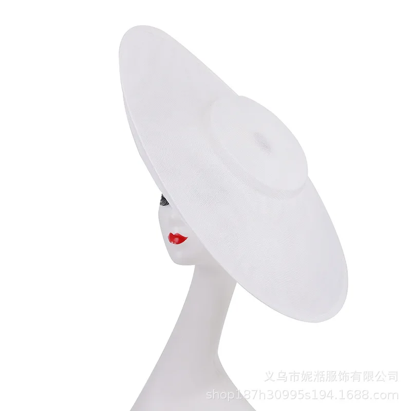 Sinamay Fascinator czapka podstawa XL tarcza nakrycie głowy