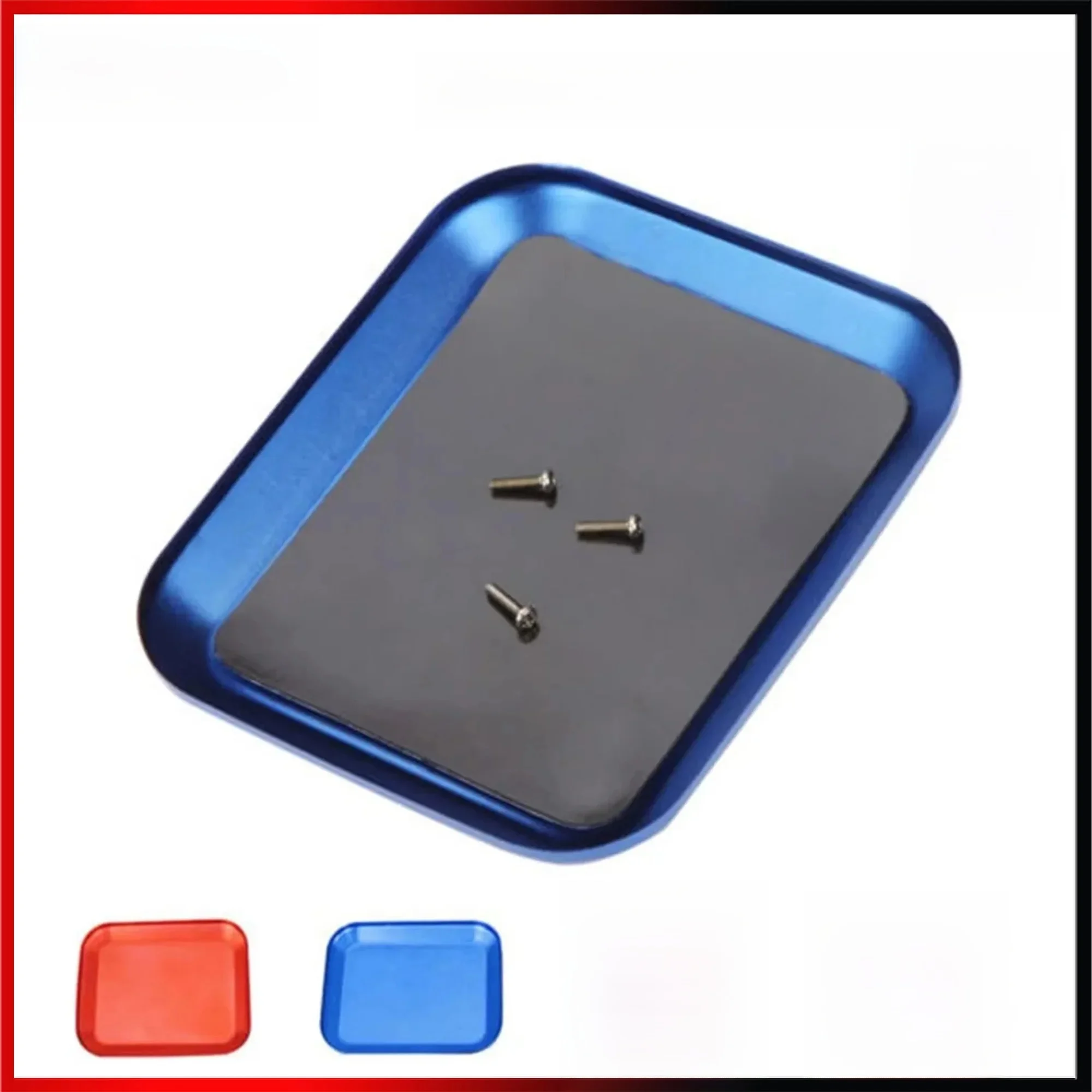 NEEBRC Magnetische Schraubenablage aus Aluminiumlegierung, RC-Auto-Reparaturwerkzeug für RC Crawler Axial SCX10 D90 D110, RC-Modell-Reparaturwerkzeug
