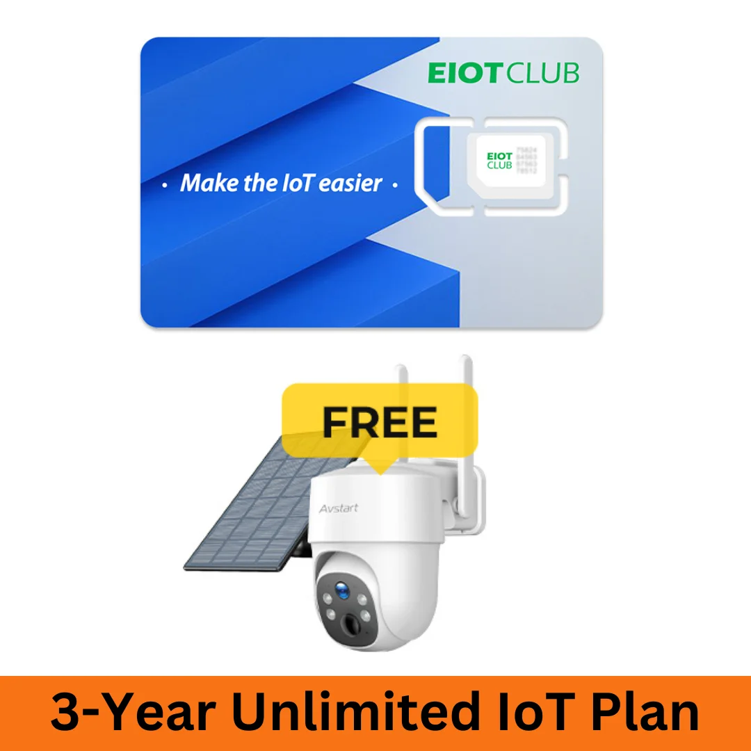 3-Year Unlimited Data with Security Camera Bundle, 4G LTE, Outdoor Wireless, Solar-Powered, Plug and Play, No Extra Fees