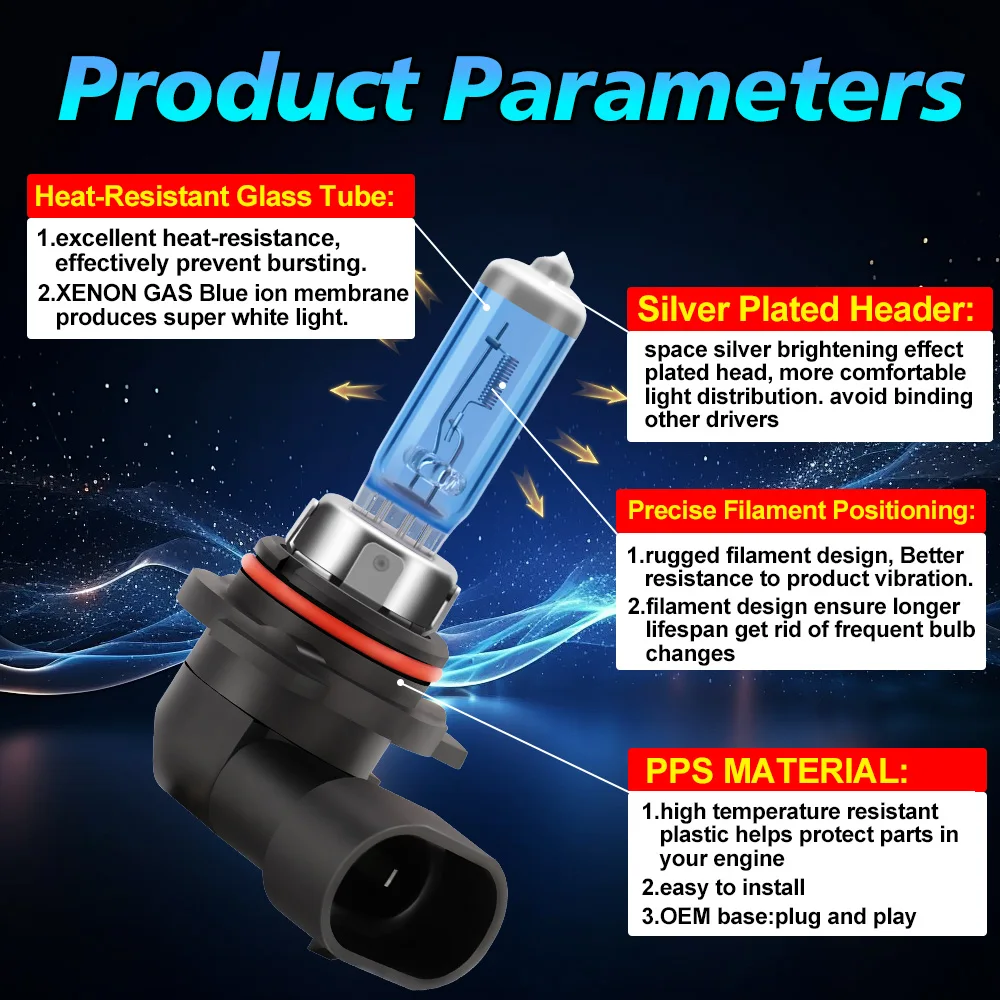 2 Stücke Xenon H1 H4 H7 H11 Lampen 50000LM Super Helle Halogen Autoscheinwerfer 6000 Karat Super Weiß H9 H13 9005 9006 9007 Auto Nebelscheinwerfer – Detail 8
