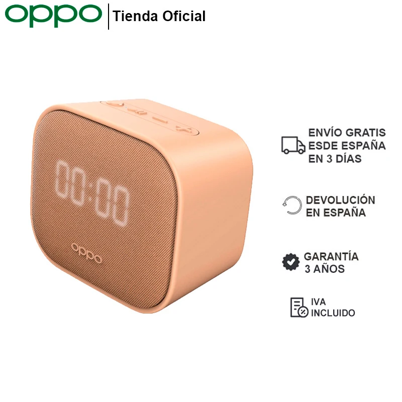 OPPO Bluetooth speaker, rechargeable lithium battery, 750 mAh battery, up to 8 hours use, Bluetooth 5.0, range up to 10 m,