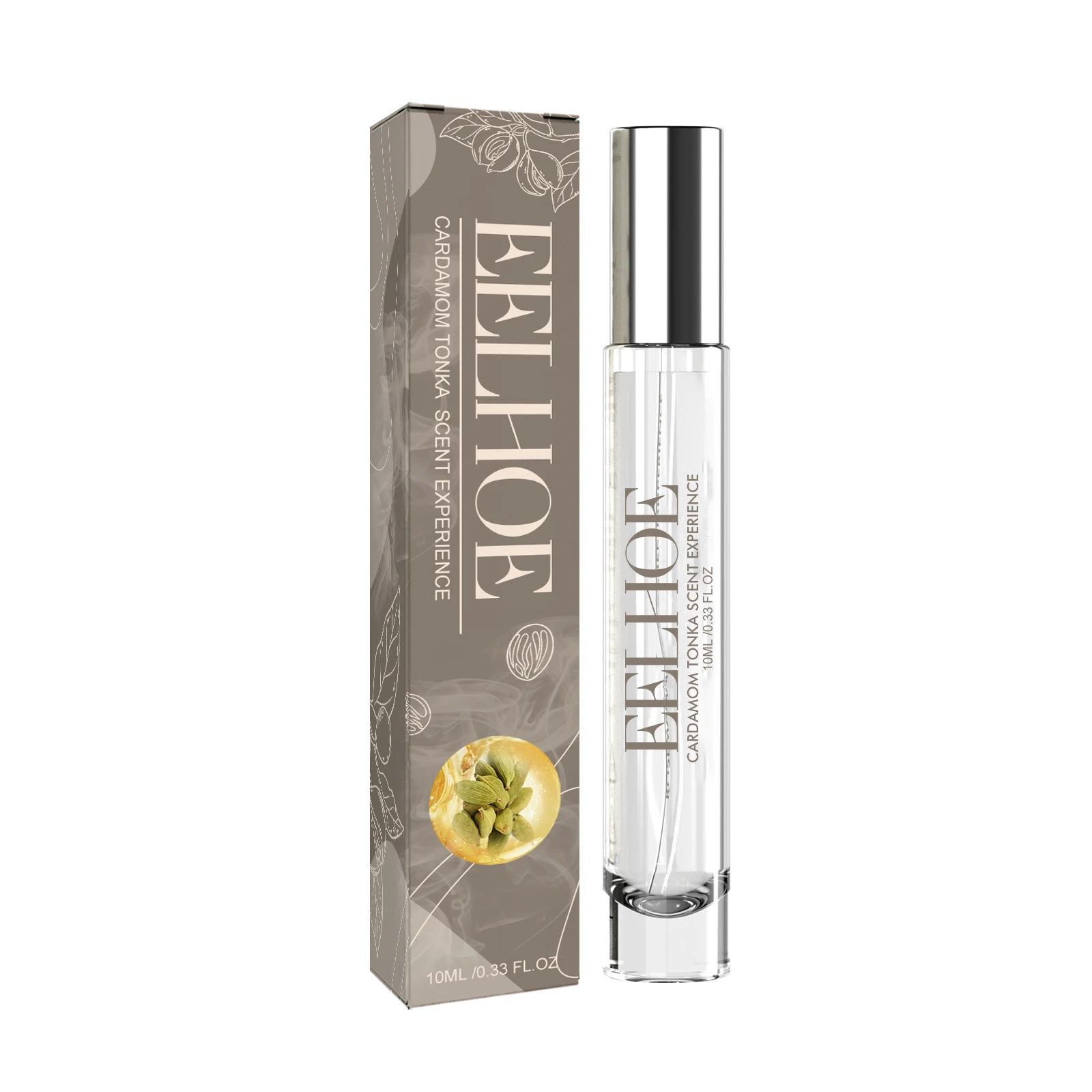 Eelhoe Cardamom Perfume Advanced Natural Fragrance Light Elegant Lasting Fragrance Portable Dating Atmosphere Perfume