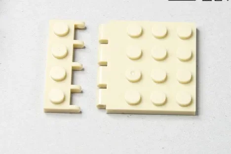 Plaque de Charnière 1x4 + 4x4x S044A + B, 20 Pièces, Briques de Bricolage, Numéro de Pièce 4315 + 4213 Compatible avec les Autres Assemblages de Particules