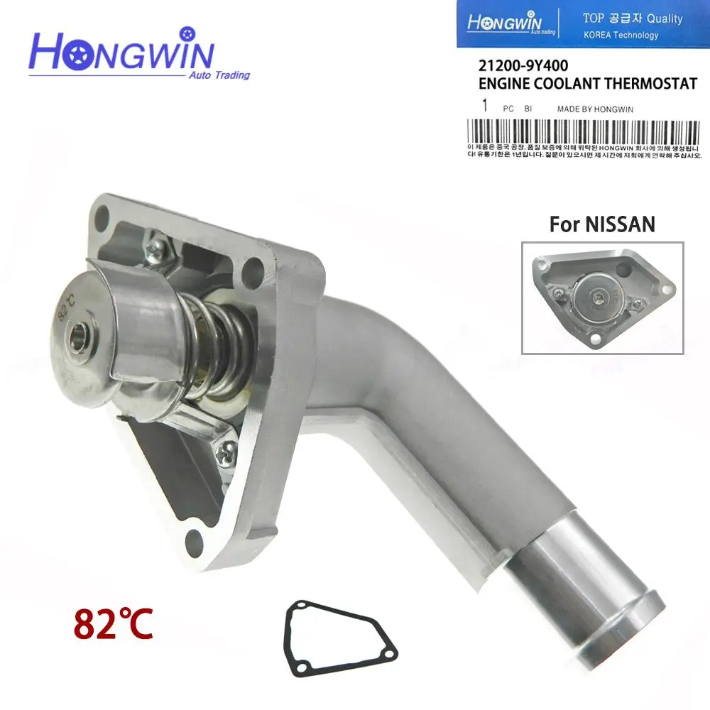 Fits Nissan Teana I II (J31) Cefiro I (J32) VQ23DE 2.3L 03-08 Engine Coolant Thermostat 82°C 21200-9Y400,212009Y400,21200 9Y400