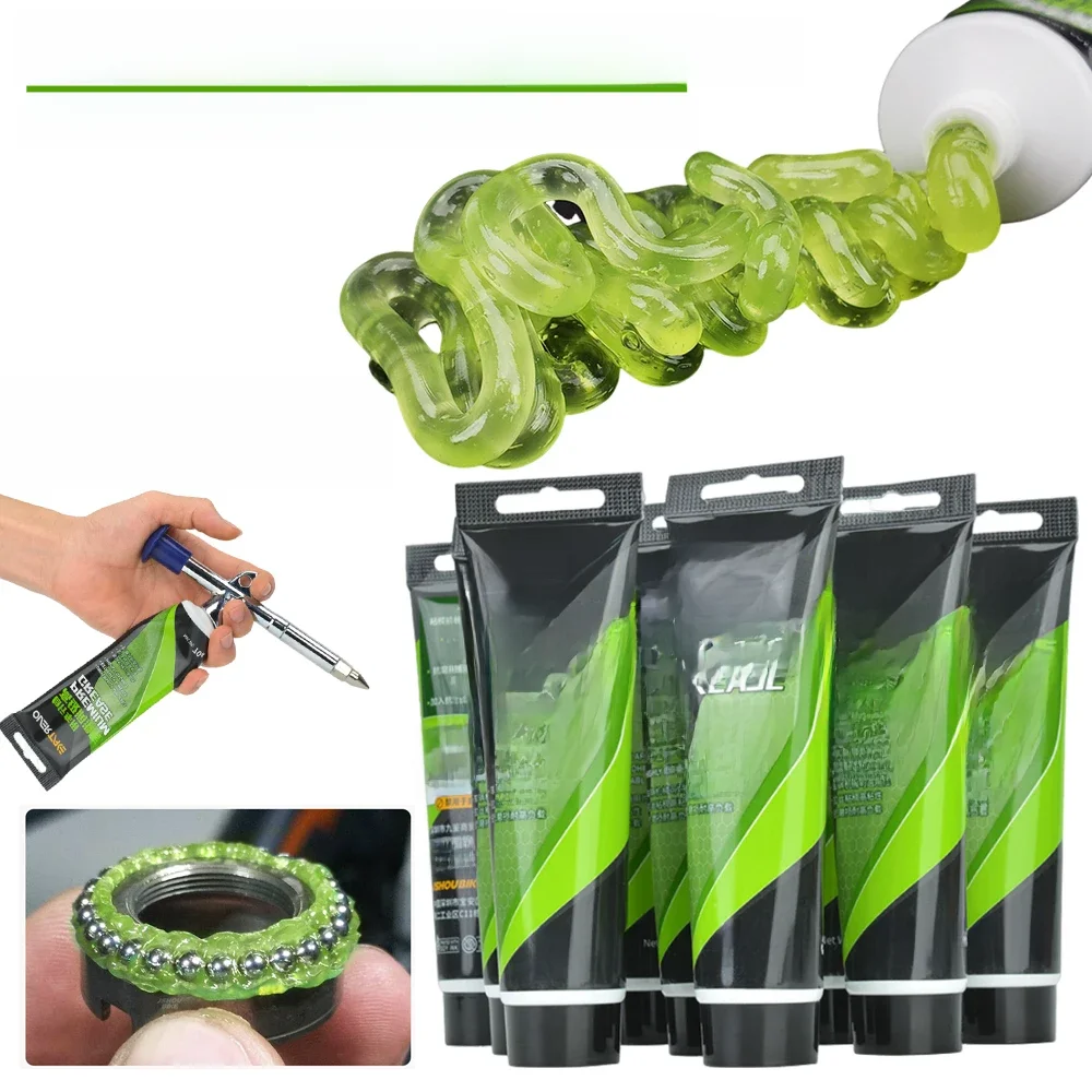 AliExpress 1-5PCS Bicycle Grease Green Applesauce Bearing Grease Motor Oil Lubricant Optional Grease Gun,