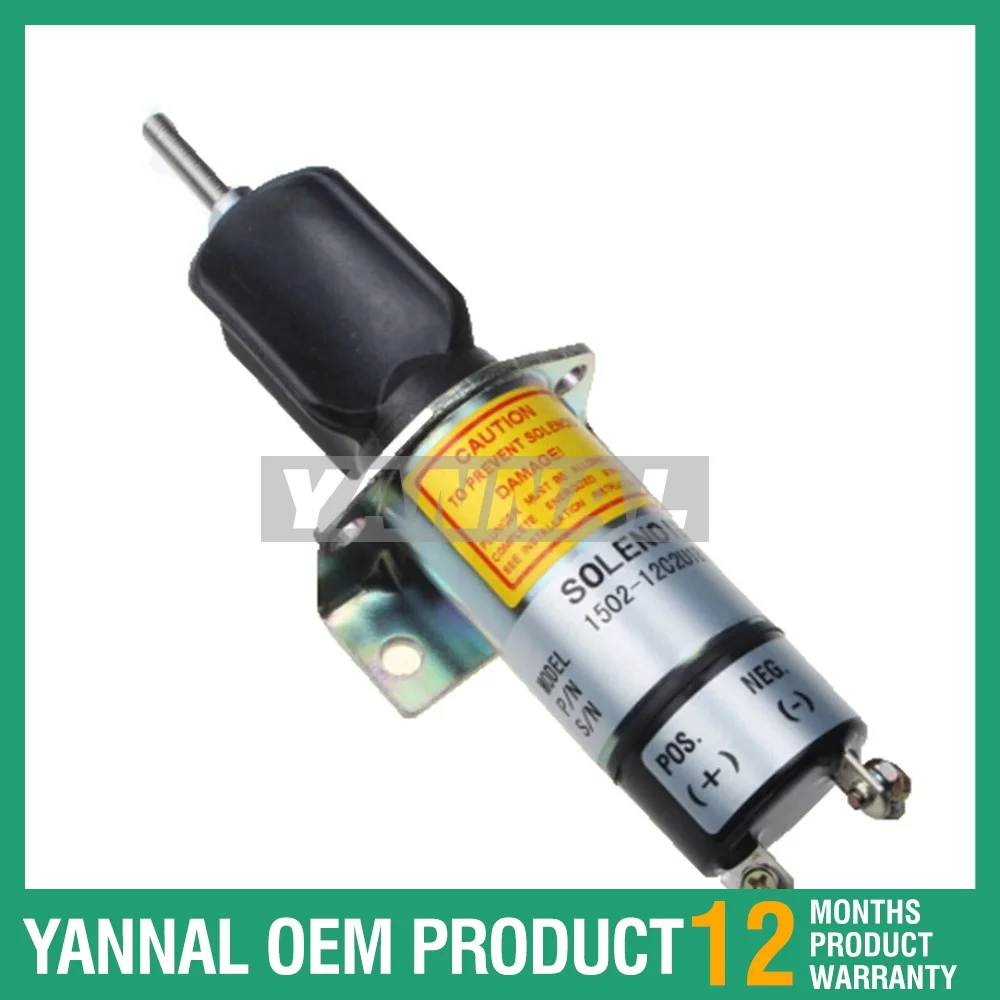 

Brand New Fuel Shut Off Solenoid 1502ES-12C2U1B1S1 for Woodward 1500-1008 12V 1502ES