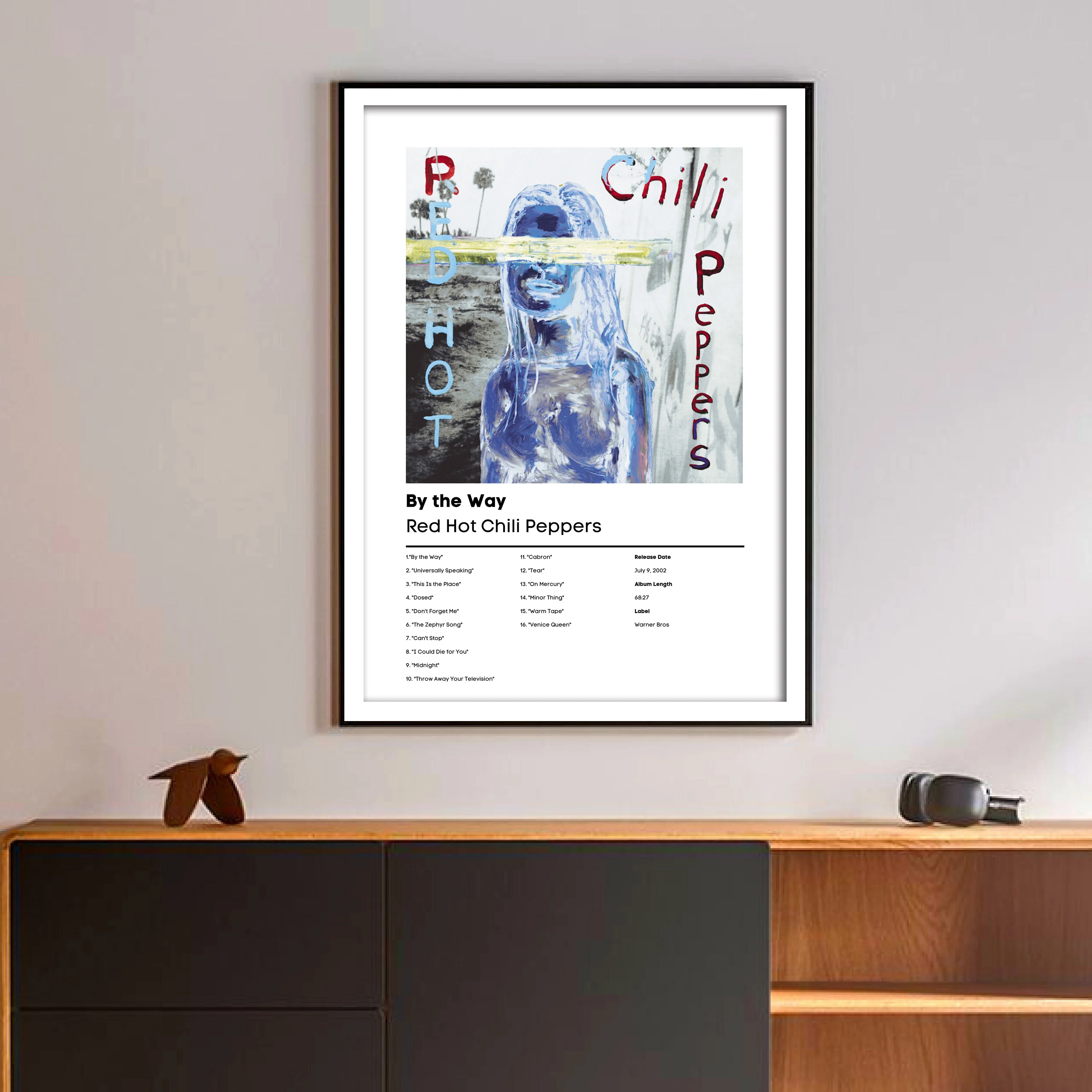 Popular Rock Band Red Hot Chili Peppers Music Album Cover Canvas Print Poster for Room Bar Aesthetic Art Home Wall Decor Picture