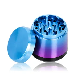 Conical Gradient Aluminum Herb Grinder Tobacco Smoke Herbal Crusher Shredder Spice Mill 56mm 3-Layers Smoking Accessories