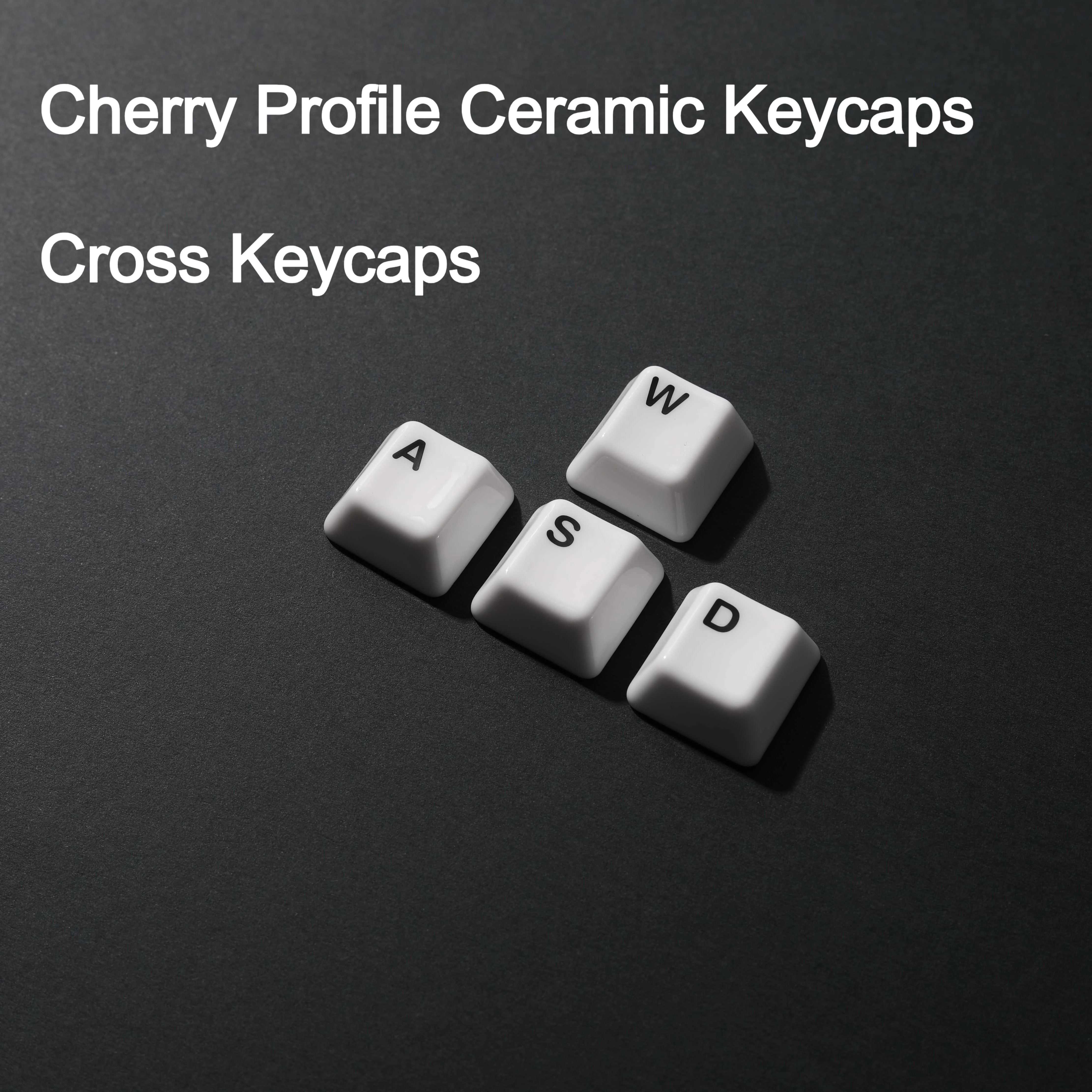 4pcs/Set Ceramic WASD Keycaps Arrow Keycaps For Mechanical Keyboards Decoration Personalized Keys Keyboard Accessories