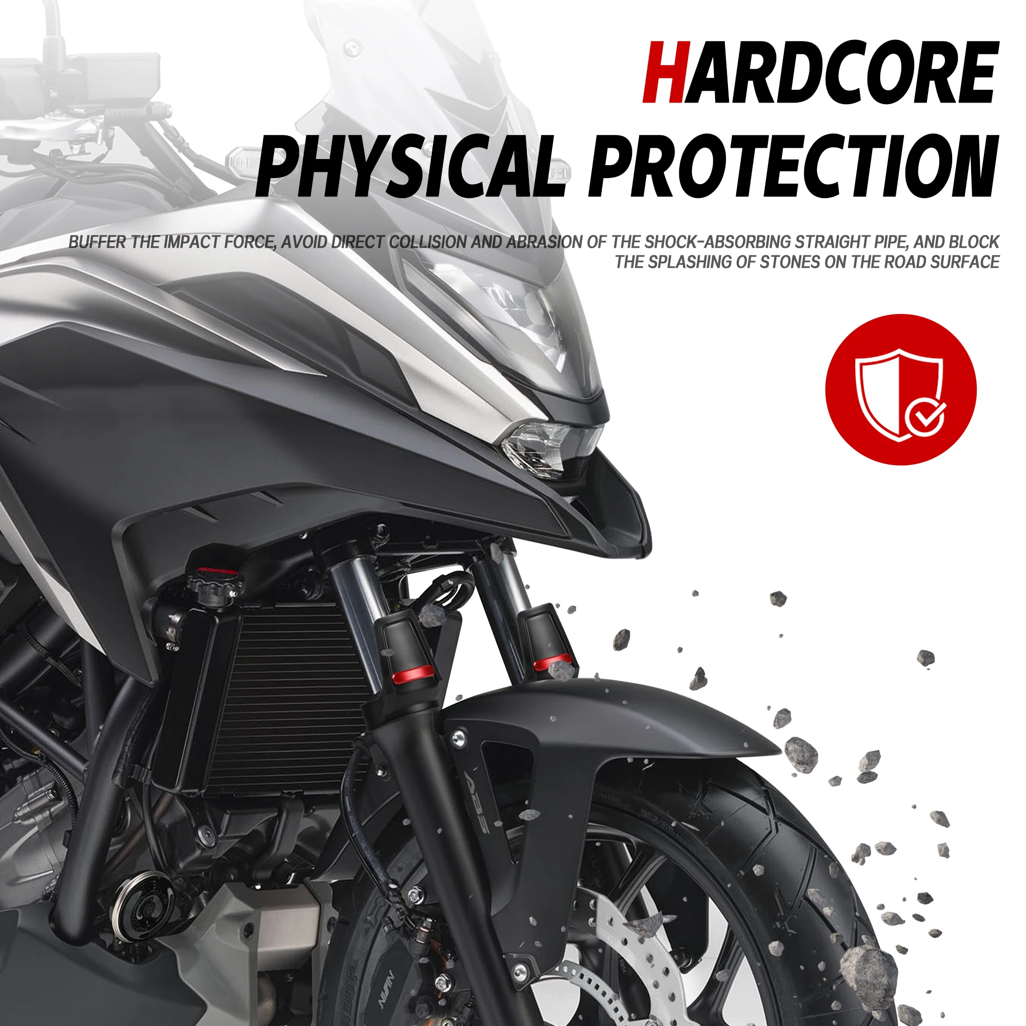 For HONDA NC750X 2023-2026 NC750X MT DCT Motorcycle Front Fork Guard Shock Absorbing Protective Shell Cover NC750X